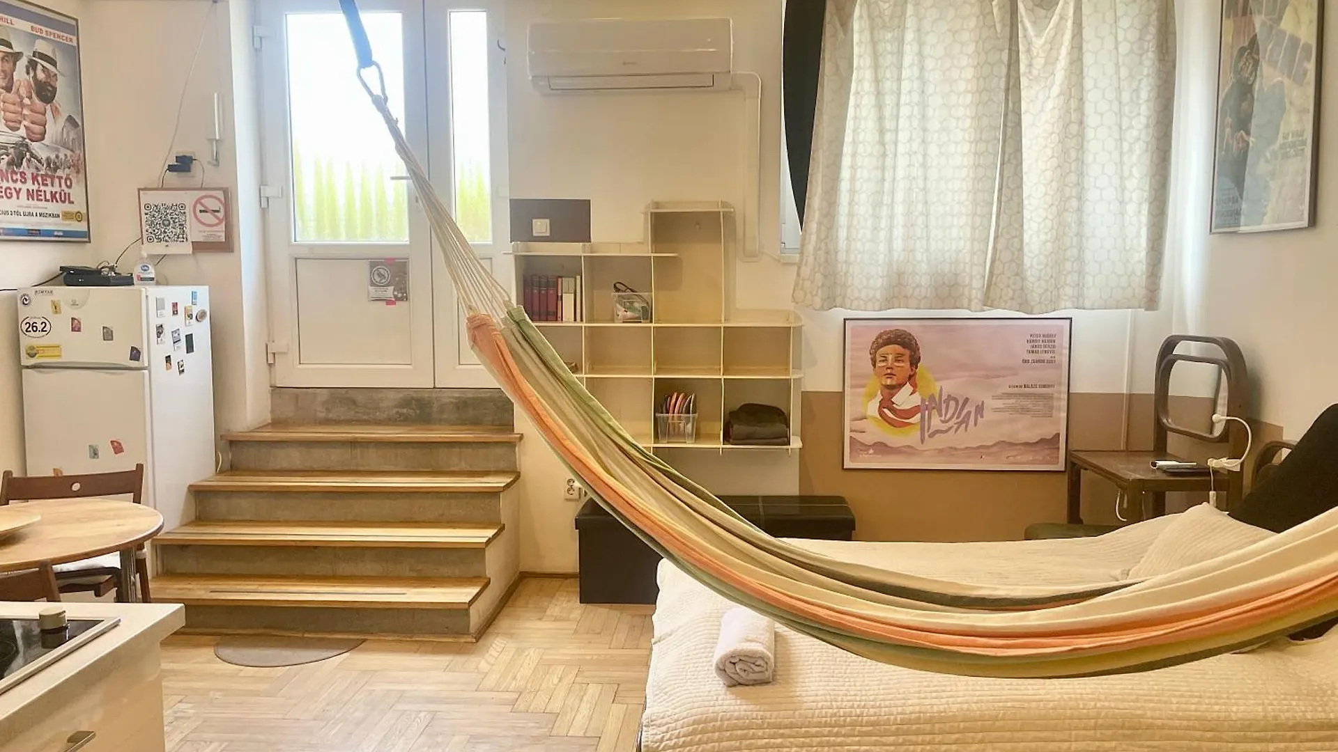 Film Poster Or Coffee Basement Apartman With Terrace Budapest Apartment